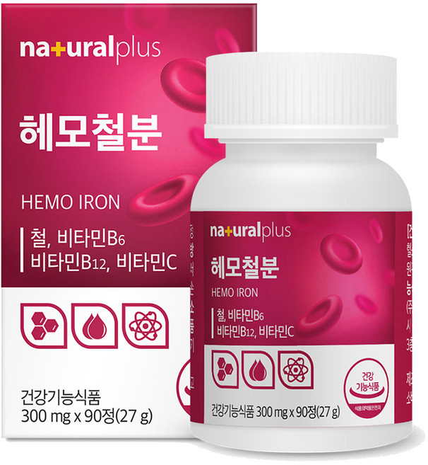 내츄럴플러스 헤모철분 300mg, 27g, 1개