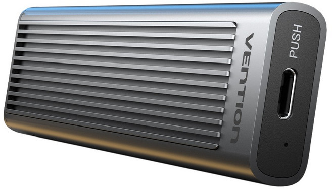 벤션 USB3.2 Gen2 10Gbps M.2 NVMe SSD 외장 케이스, 1개, KPK