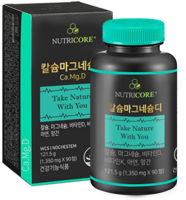 뉴트리코어 칼슘마그네슘디, 90정, 1개