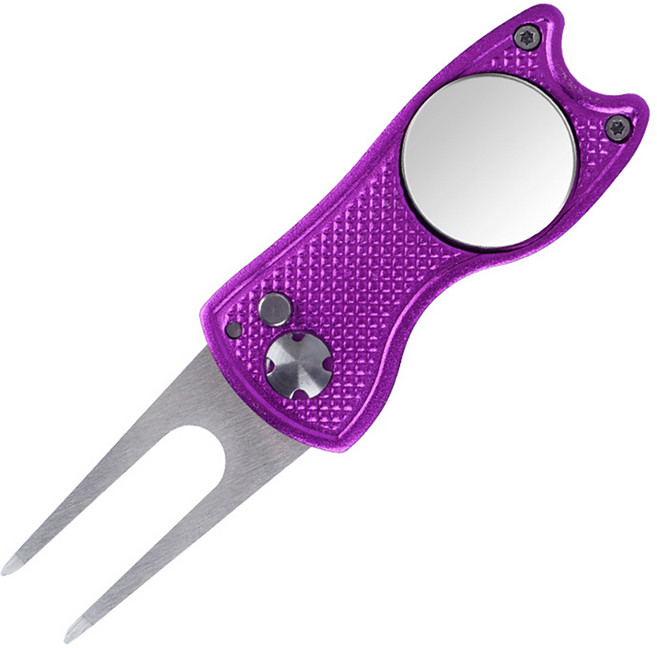 씨티컴퍼니 원터치 디봇 골프 그린보수기, 퍼플, 1개