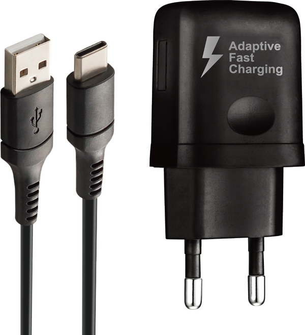 g power QC3.0 高速充電器 + C型傳輸線 1.5m, 1套, 黑色