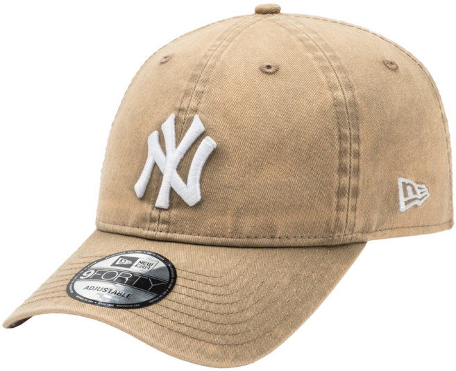 뉴에라 남녀공용 MLB 뉴욕 양키스 애시드 워시 언스트럭쳐 면 볼캡 1420580, BEI(14205804), 1개