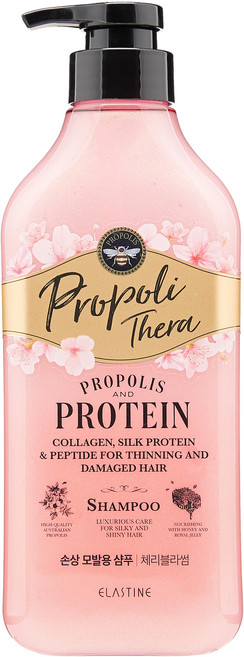 엘라스틴 프로폴리테라 손상모발용 단백질 영양 샴푸 체리블라썸 향, 1개, 500ml