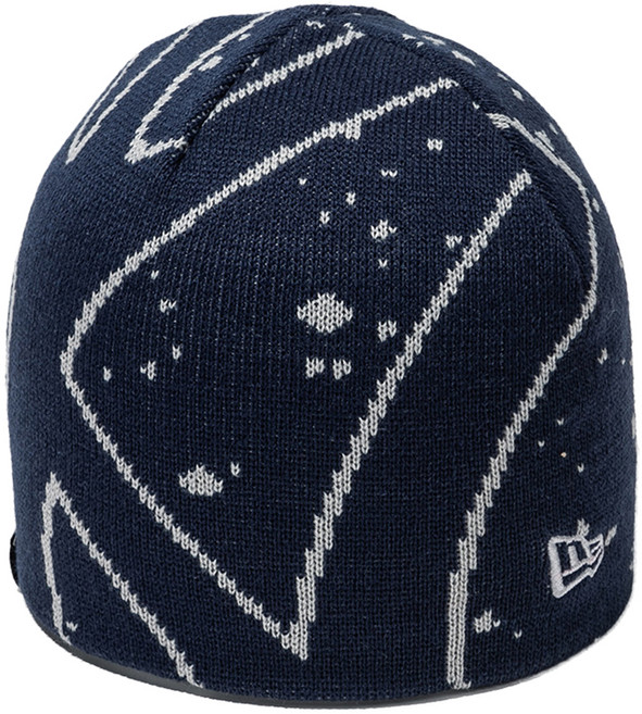 뉴에라 남녀공용 MLB 쿠퍼스 타운 뉴욕 양키스 빅 로고 베이직 비니 1394685, NAVY(13946854), 1개