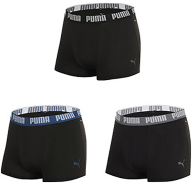 푸마바디웨어 남성용 통기성 올메쉬 입체패턴 드로즈 3종 세트