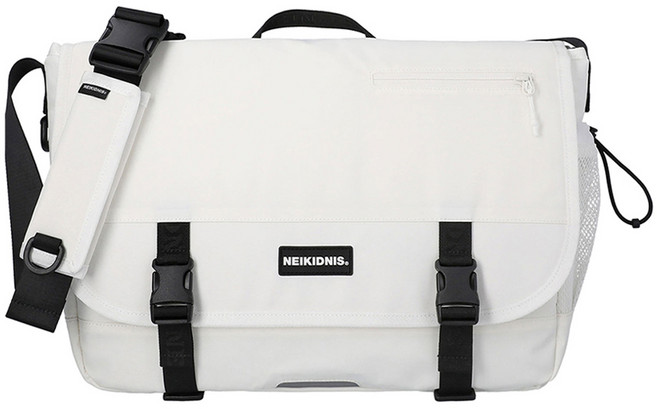 NEIKIDNIS 男女通用 CORDURA Prime 郵差包, 象牙白