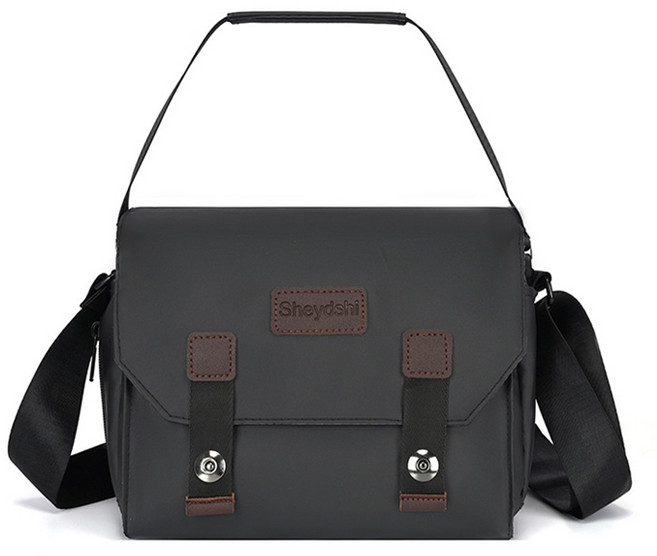 Sheydshi 대용량 카메라 빅사이즈 디카 가방 라지, 블랙, 1개