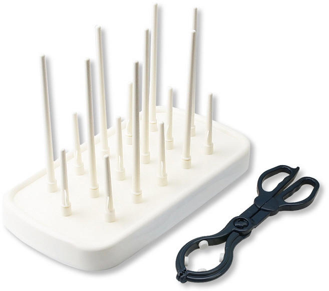 베이비베어 국내 제조 젖병집게 + 젖병건조대 세트, 네이비, 1세트