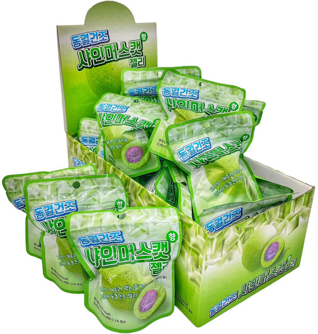 동결건조 샤인머스캣향 젤리 캔디, 9g, 18개