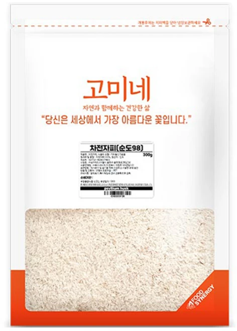 고미네 차전자피 순도 98, 300g, 1개 - 쿠팡