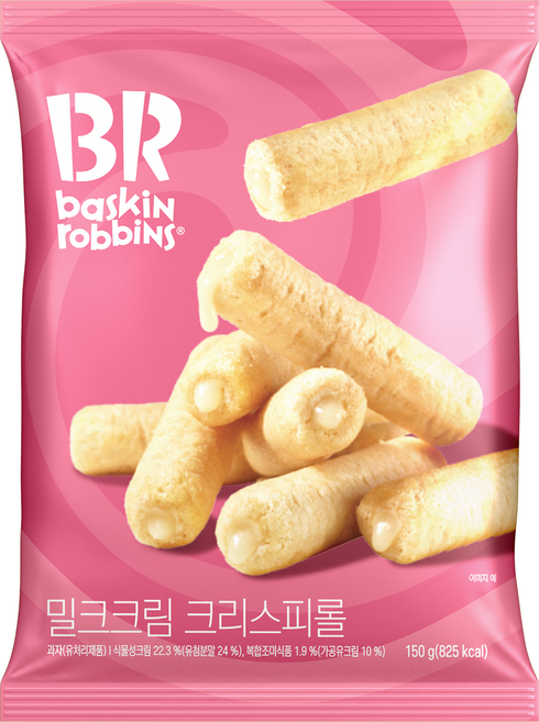 배스킨라빈스 밀크크림 크리스피롤 간식 10p, 1개, 150g