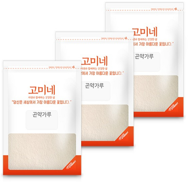 고미네 곤약가루, 100g, 3개