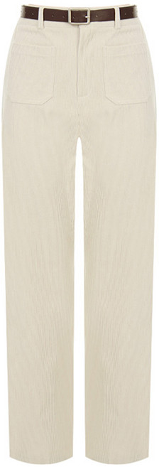 샐리 여성용 아웃포켓 코듀로이 일자핏 팬츠 I4C-CPT047