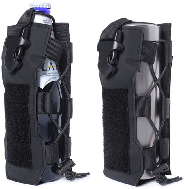 포스트엑스 택티컬 몰리 물병 파우치, Black, 1개