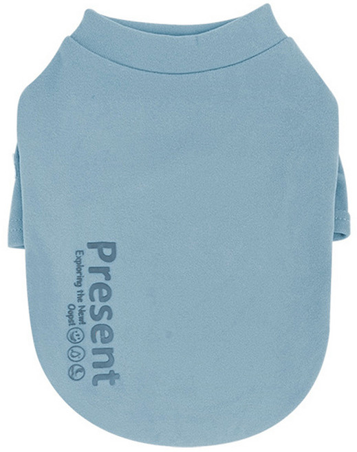 파스텔펫 반려동물 프레젠트 터틀넥 티셔츠, 블루, 1개