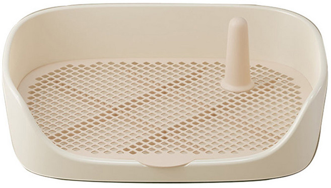 파스텔펫 반려동물 모던 튐방지 배변판, 아이보리, 1개