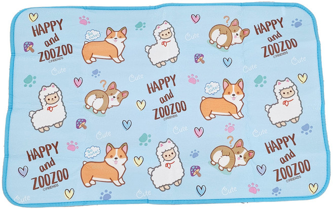 단비나인 체험학습 피크닉 매트, 블루