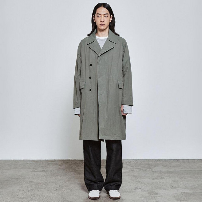 로드존그레이 남성용 padded nylon trench coat