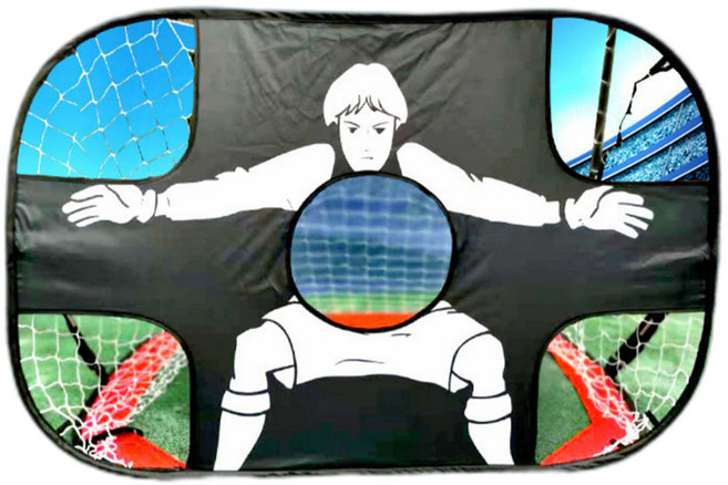 라이크스 휴대용 접이식 축구골대 타겟 정확도연습, 레드