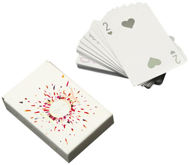 JOY 홀로그램 포커 카드, 화이트, 1개