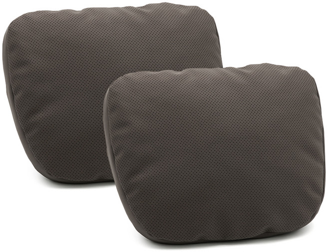 에이스피드 S급 가죽시리즈 차량용 목쿠션, 그레이, 2개
