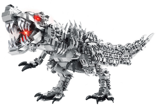 프랜드 메카 티라노사우르스 조립 테크닉 호환블록 PB43049, 혼합색상, 1개