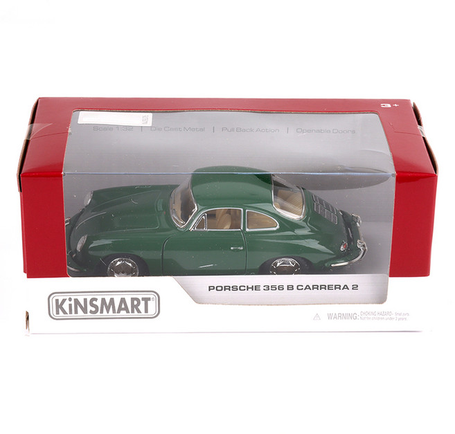 킨스마트 포르쉐 356B 카레라 미니카 KT5398, 그린, 1개