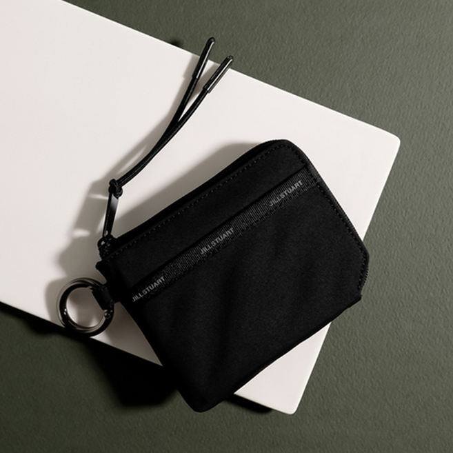 JILLSTUART GORP 線條撞色拉鍊卡夾