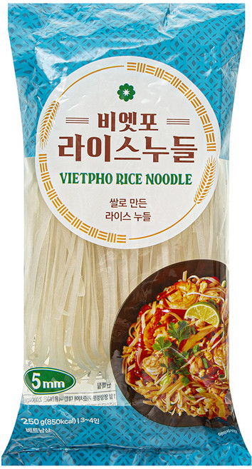 비엣포 라이스누들 5mm, 250g, 1개
