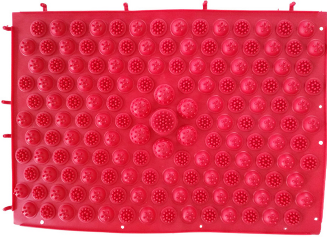 보니토리 발지압 마사지 미니 지압판, 레드, 1개