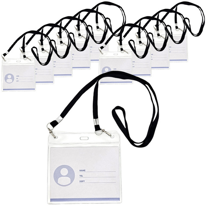 빅드림 세미나 내지 명찰 목걸이 144 x 112 cm, 검정색, 10개