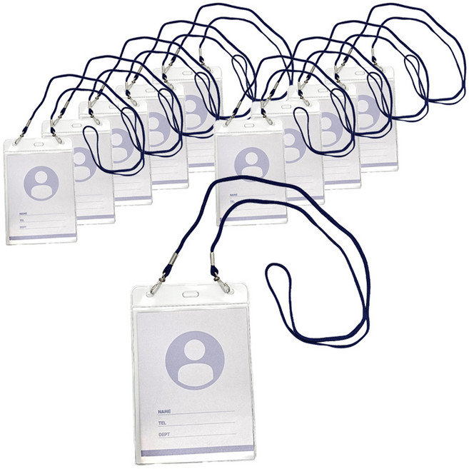 빅드림 세미나 내지 명찰 목걸이 95 x 122 cm, 청색, 10개