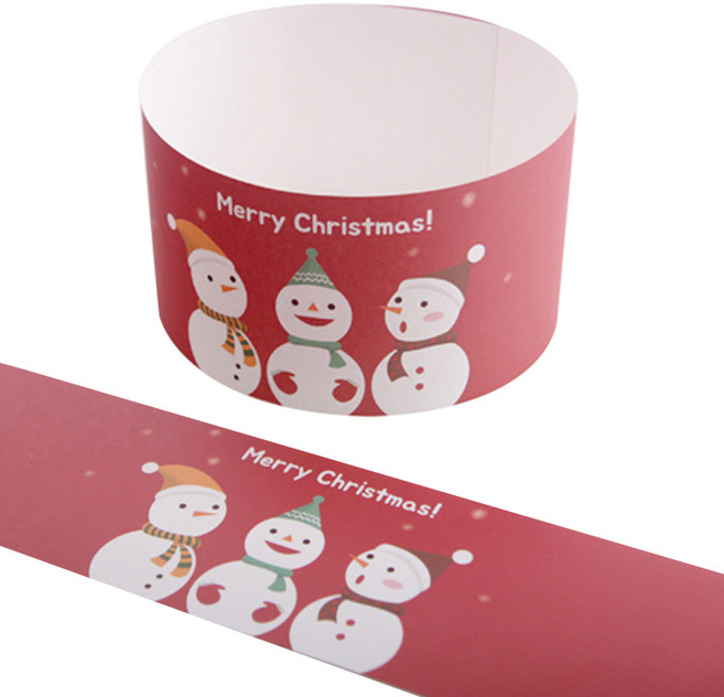 아이엔피 크리스마스 포인트 데코 띠지 대, 눈사람친구, 100개