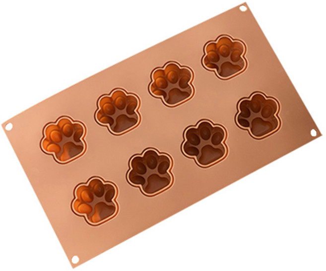 코타 베이킹 실리콘 몰드 발바닥 8구 MP469, 1개