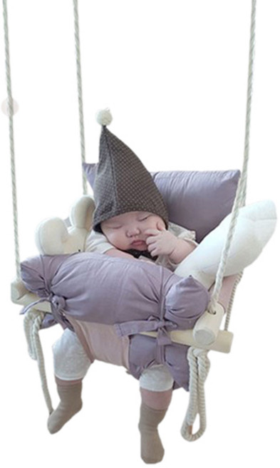 라라비 유아 철봉 가정용 포터블키트 + 도어형 아기그네 세트, 1세트