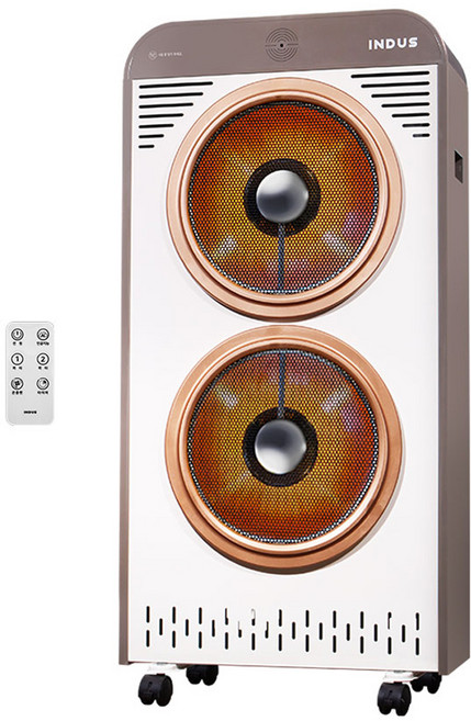 인더스 2구 하이라이트 대형 전기히터, 화이트, IN-HH2220