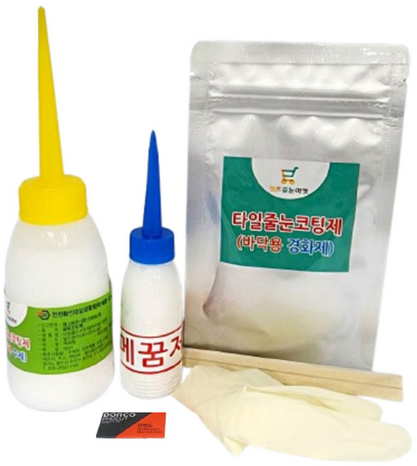 Sselpeu Julrun Maket 地板用磁磚填縫塗層劑 霧面白色套組 100g, 1套