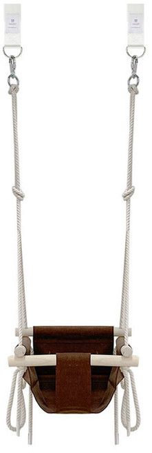 라라비 도어형 아기그네 유아 철봉 가정용 포터블키트 + 도어형 아기그네 세트, 브라운, 1세트