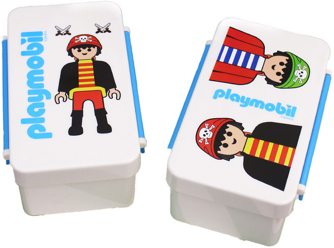 플레이모빌 런치박스 2종 세트, 해적 레드, 해적 레드&그린, 1세트