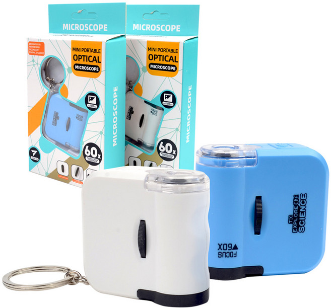LED 미니 현미경 랜덤발송, 60배, 2개