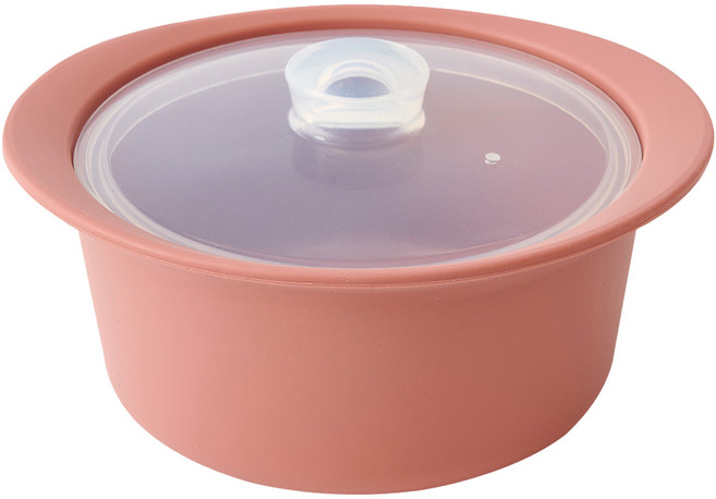 Firgi 多用途副食品蒸鍋 550ml, 蒸鍋 + 鍋蓋, 1個, 乾燥玫瑰粉