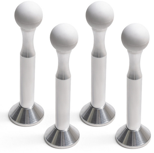 손잡이세상 NC가공 도어 스토퍼, 크롬, 4개