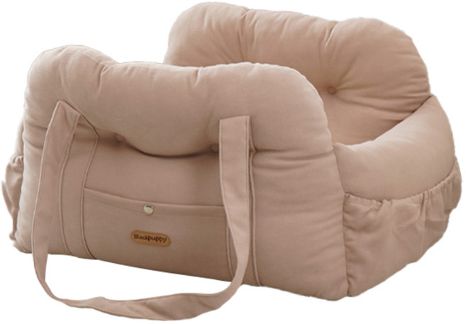 레드퍼피 반려동물 스트링 카시트, 밀크베이지, 1개