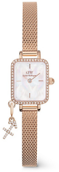 다니엘웰링턴 QUADRO MINI CRYSTAL ZODIAC MELROSE 기념일 시계 + 궁수자리 펜던트 + 상자패키지 세트