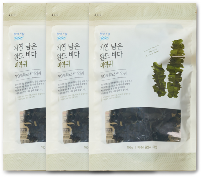 청해거상 자연담은 완도 바다 미역귀, 3개