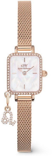 다니엘웰링턴 QUADRO MINI CRYSTAL ZODIAC MELROSE 기념일 시계 + 사자자리 펜던트 + 상자패키지 세트