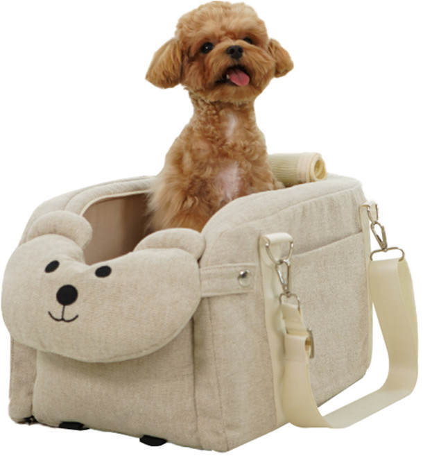 레드퍼피 반려동물 비비푸 콘솔카시트, 밀크베이지, 1개