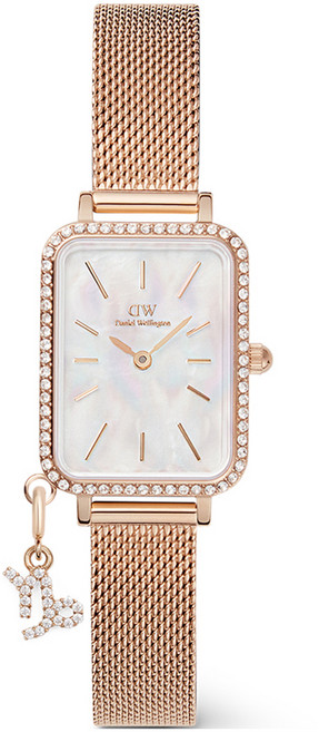 다니엘웰링턴 여성용 QUADRO CRYSTAL ZODIAC MELROSE 조디악 패션 메탈시계 + 염소자리 펜던트