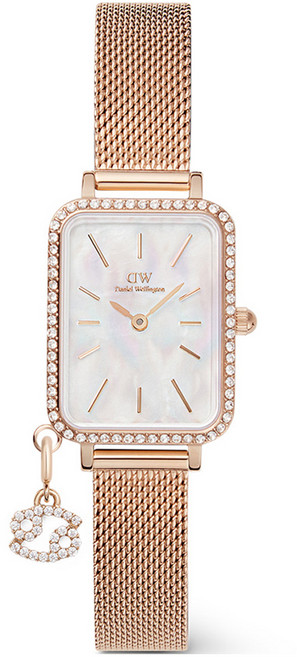 다니엘웰링턴 여성용 QUADRO CRYSTAL ZODIAC MELROSE 조디악 패션 메탈시계 + 게자리 펜던트