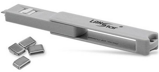 랜스타 USB Type C 포트 커넥터 스윙형 락포트 잠금키 + 포트락 4p 세트 LS-CK-SET, 1세트